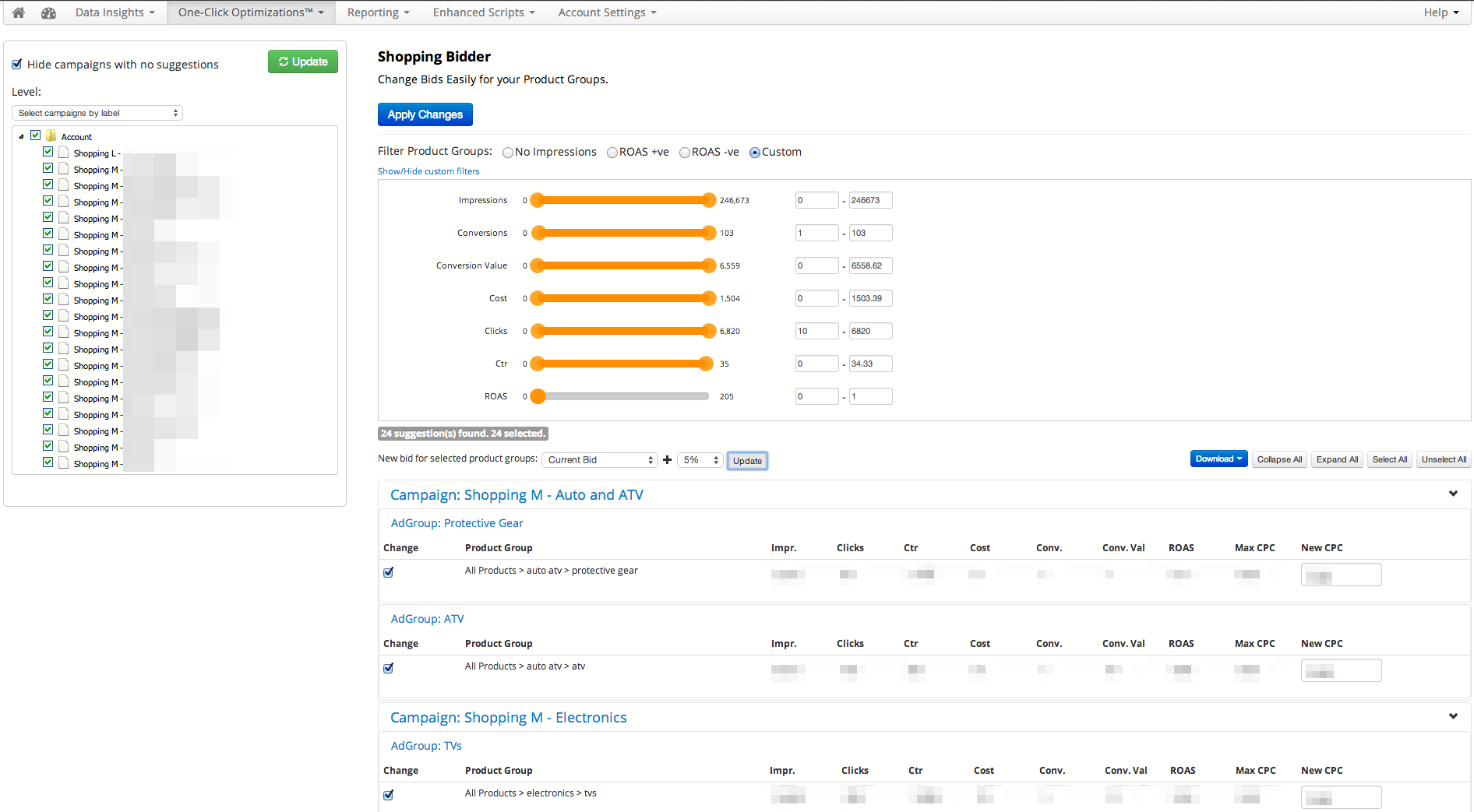 Shopping Bidder for AdWords