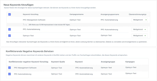 Erforschen Sie Suchanfragen und Keywords, um die profitabelsten Chancen zu finden.