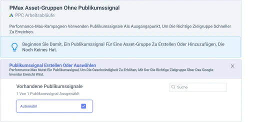 Richten Sie Anzeigen auf Ihre wertvollsten Zielgruppensegmente aus.