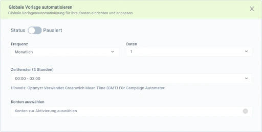 Richten Sie Automatisierungspläne ein, um Ihren Aufwand zu reduzieren.