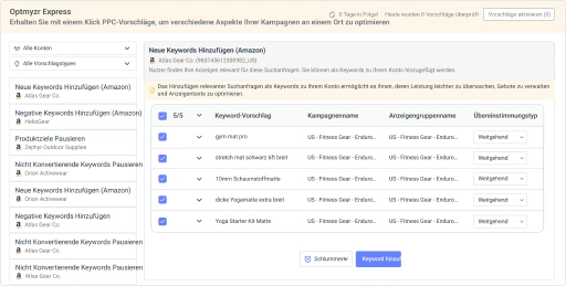 Starten Sie Ihren Tag mit schnellen Erfolgen bei Amazon Ads.