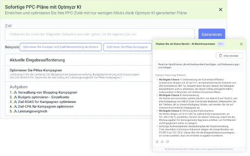 Verwandle Ziele in einsatzbereite PPC-Modelle.