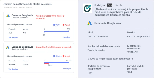 Recibe alertas de cuenta donde sea que pases tu tiempo.