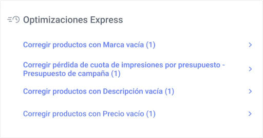 Resuelve instantáneamente los hallazgos de la auditoría con optimizaciones exprés.