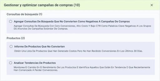 Automatiza las operaciones diarias de campaña para que puedas centrarte en proyectos verdaderamente impactantes.