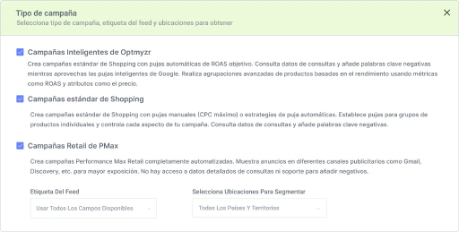 Implementa tácticas avanzadas de comercio electrónico utilizando Campañas Inteligentes personalizadas.