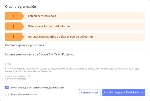 Construye una vez e informa para siempre.