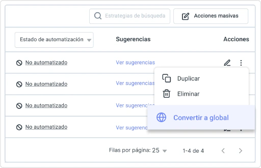 Centraliza y escala la gestión de cuentas con estrategias globales del Motor de Reglas.