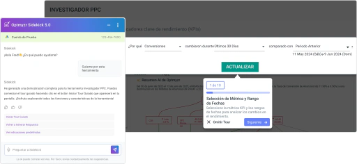 Obtén guías claras de productos sin interrumpir tu flujo.