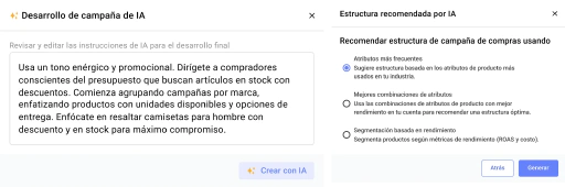 Construye campañas basadas en retail e inventario desde tu feed.
