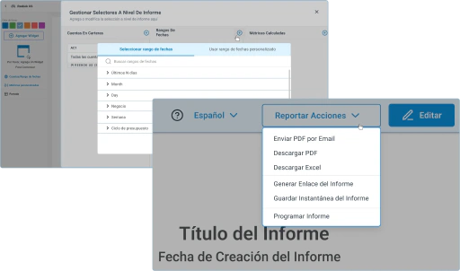 Comparte datos e ideas con otros equipos.