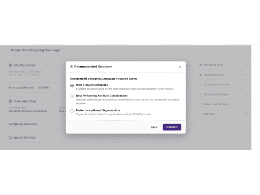 Skip the blank account. Let AI propose the whole structure.