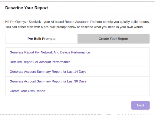 Simplify report creation with pre-built templates