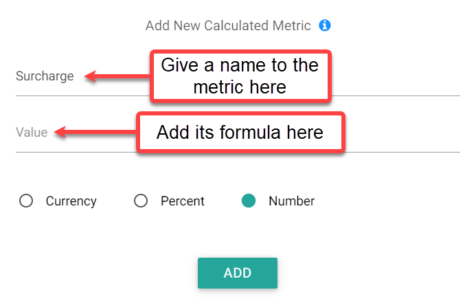 mcc dashboard surcharge metric