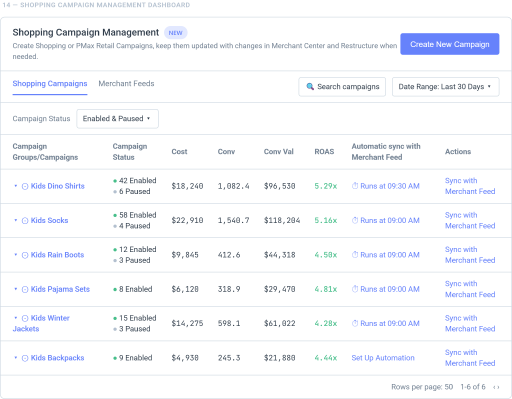 Build and restructure shopping campaigns with Sidekick AI