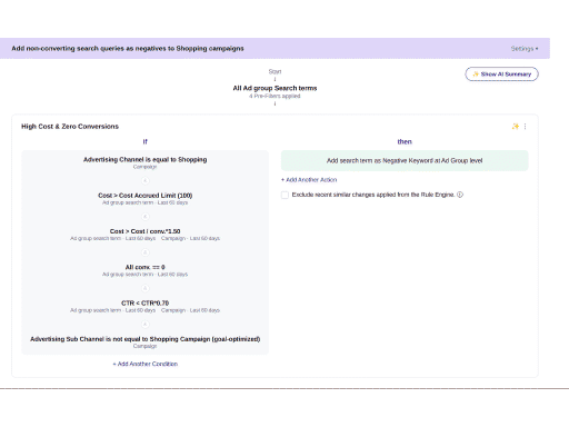 Automate optimizations based on your business logic