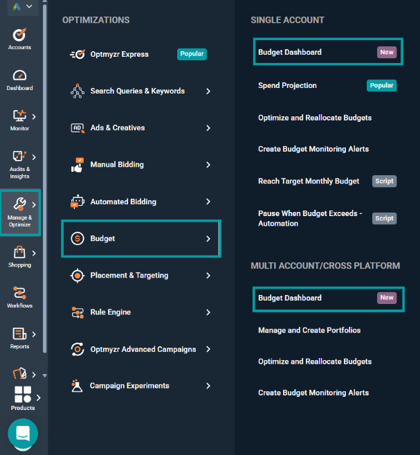 The Budget Dashboard
