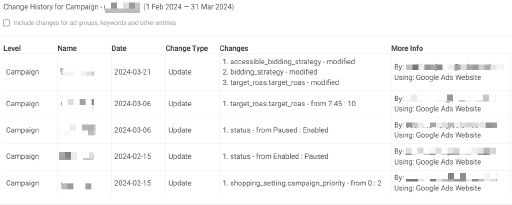 Change History Integration