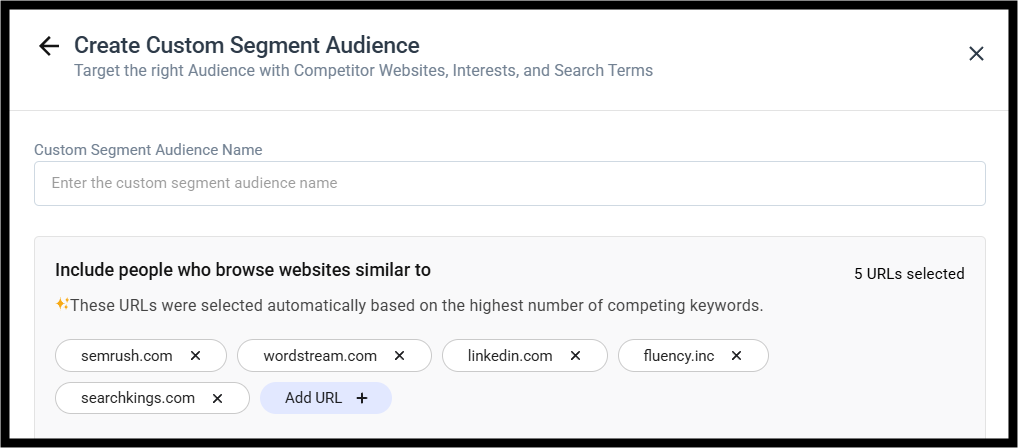 Competitor Audience Targeting