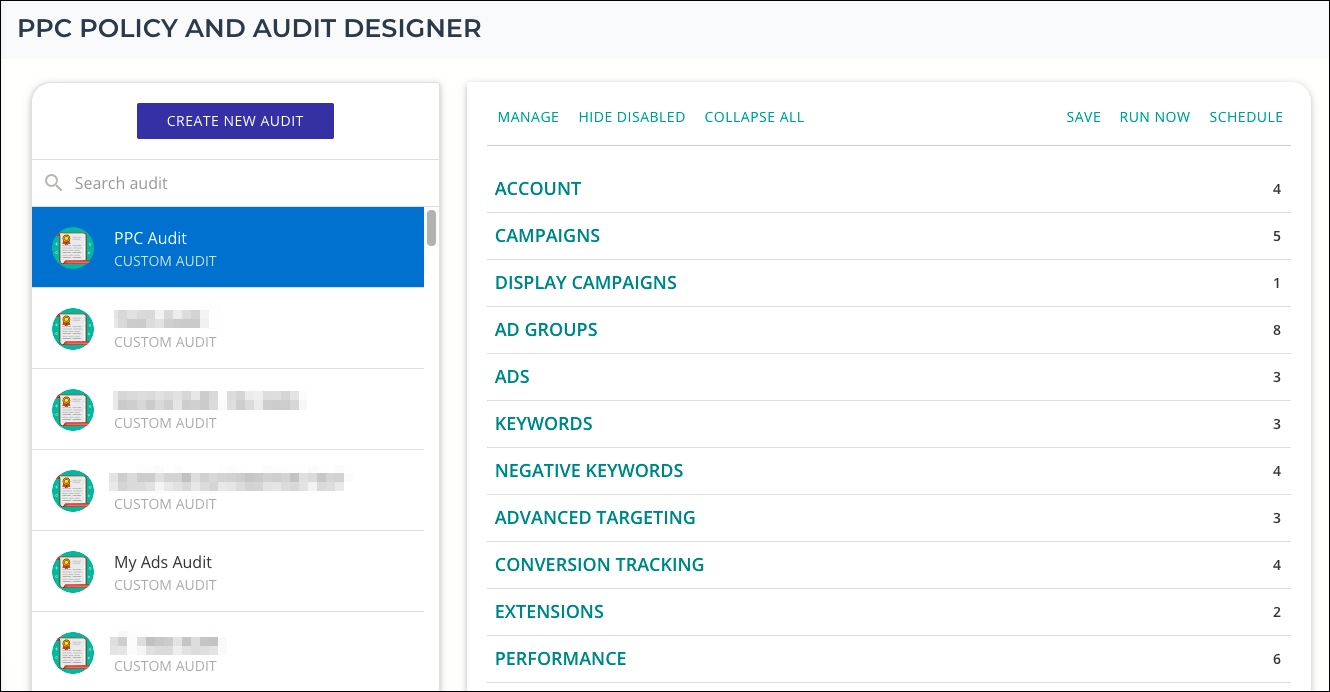 PPC Policy and Audits