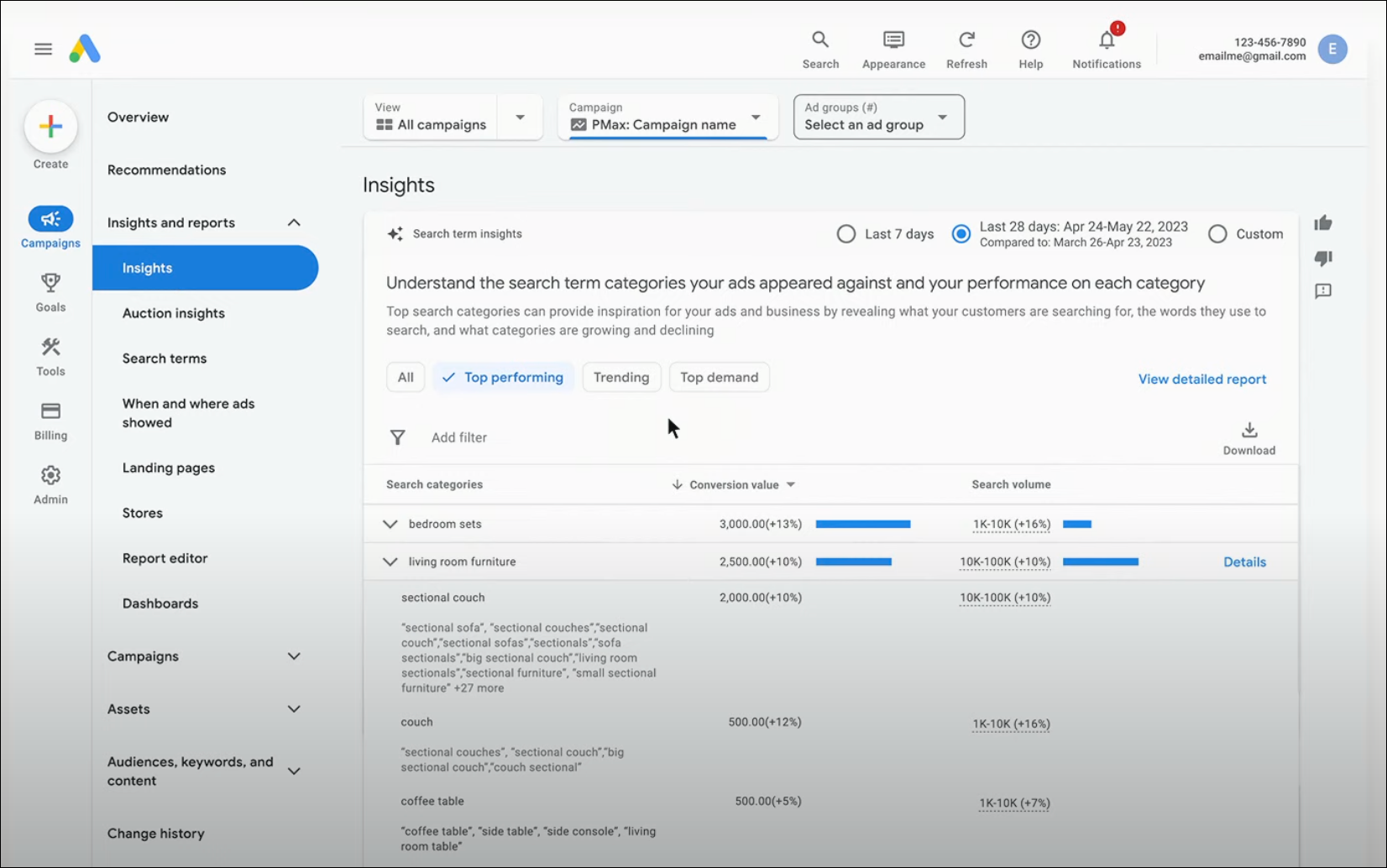 New insights are coming to Performance Max campaigns, including better reporting about asset performance and search queries that are driving interactions with ads.