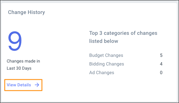 Insights from the Change history widget
