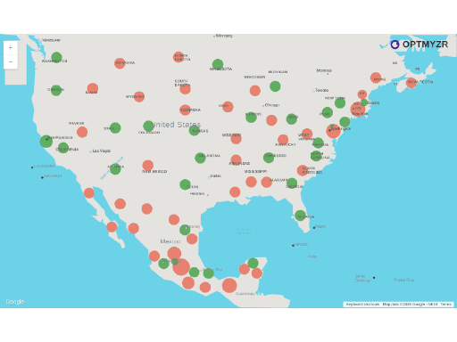 See exactly which locations are earning their spend
