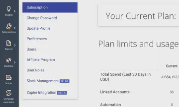 2. Haz clic en 'Gestión de Slack' en el menú de la izquierda.