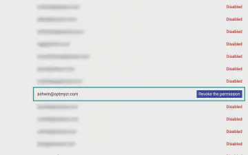 6. Si en algún momento deseas revocar el acceso, simplemente regresa a la página de Estado de Integración de Slack y haz clic en 'Revocar permiso' junto a tu cuenta.