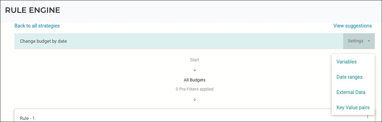 Rule Engine Settings