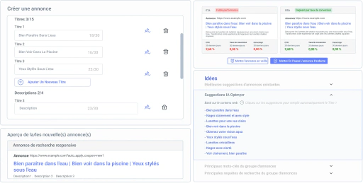 Créez et optimisez des campagnes publicitaires qui résonnent avec les clients cibles.