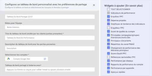 Capturez toutes vos données multi-plateformes dans un seul rapport.