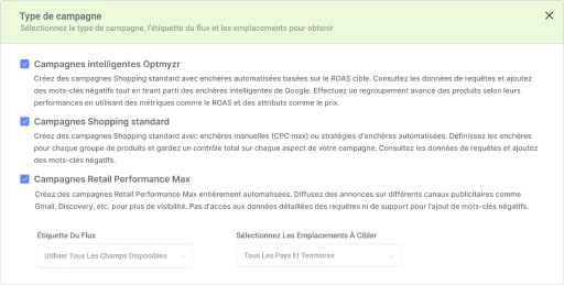 Déployez des tactiques avancées de commerce électronique en utilisant des campagnes intelligentes personnalisées.