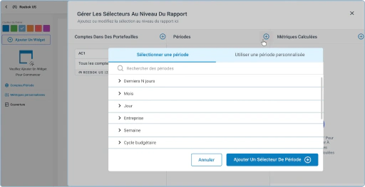 Créez des rapports personnalisés pour chaque plateforme en quelques minutes.