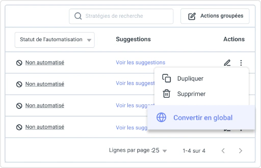 Centralisez et développez la gestion des comptes avec des stratégies globales du Rule Engine.