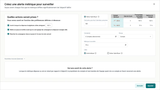 Automatisation contrôlée par l'utilisateur
