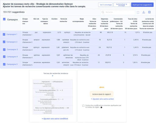 Gardez les listes de mots-clés et de mots-clés négatifs à jour pour un ciblage plus intelligent.