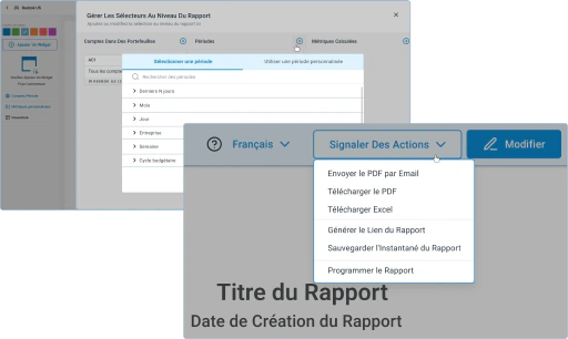 Partagez les données et les insights avec d'autres équipes.