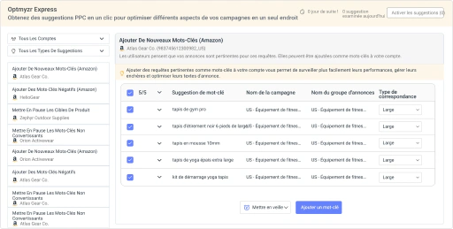 Commencez votre journée avec des succès rapides dans Amazon Ads.