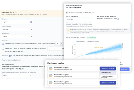 Gardez le contrôle avec une surveillance en temps réel et une sécurité de compte de niveau entreprise.