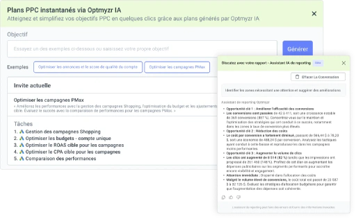 Transformez les insights en un plan d'action clair.